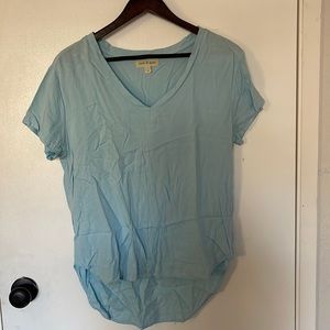 Blue rayon top